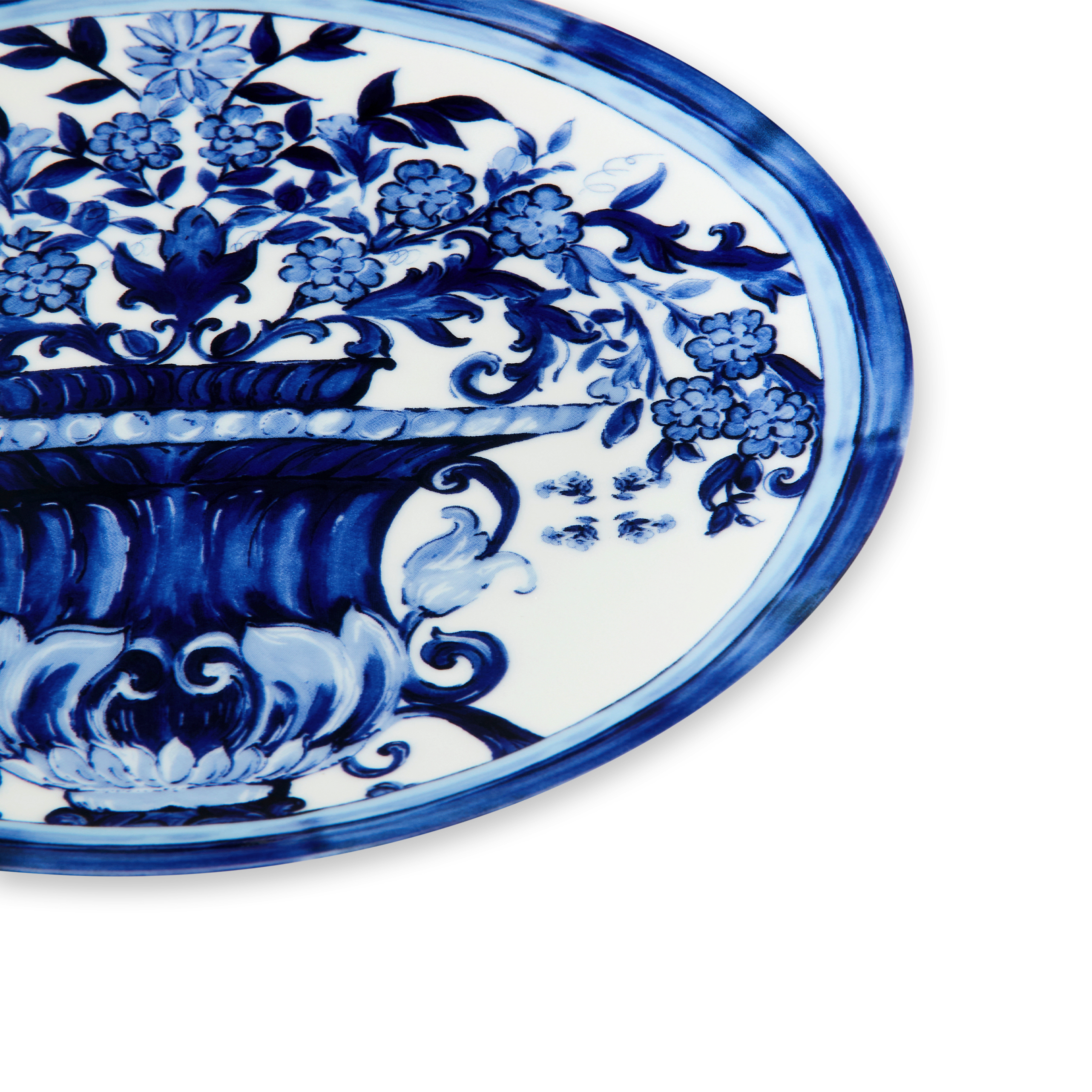 Blue Mediterraneo Vaso Dessert Plates by Dolce & Gabbana Casa