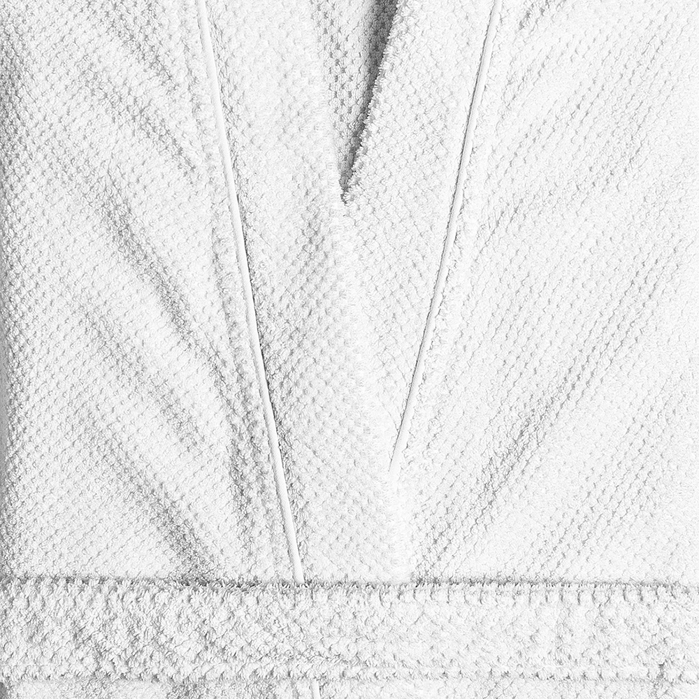 Graccioza Bee Waffle Kimono Robe - White