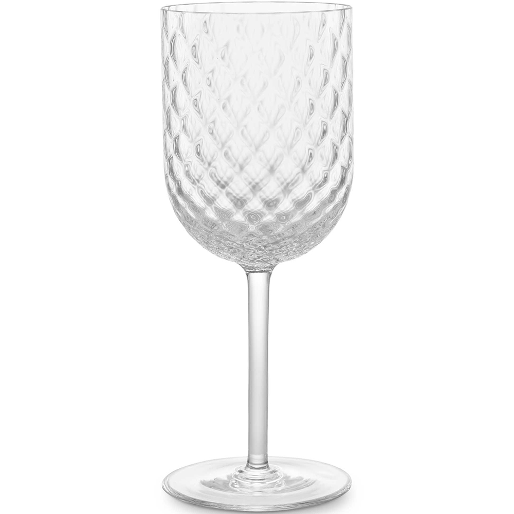 Murano Glass and Silver Wine Glass