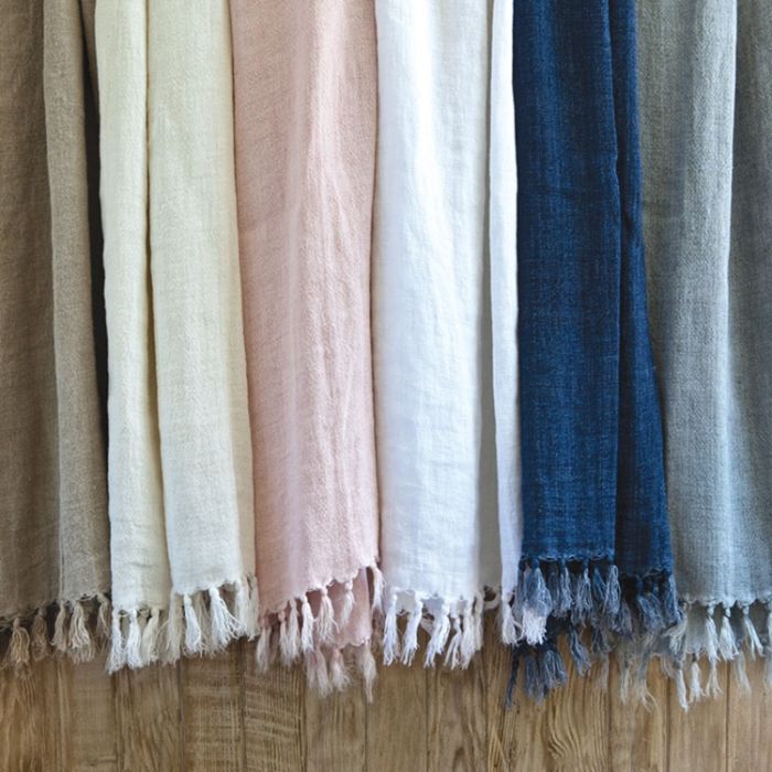 Montauk Linen by Pom Pom at Home Throw Fine Linens