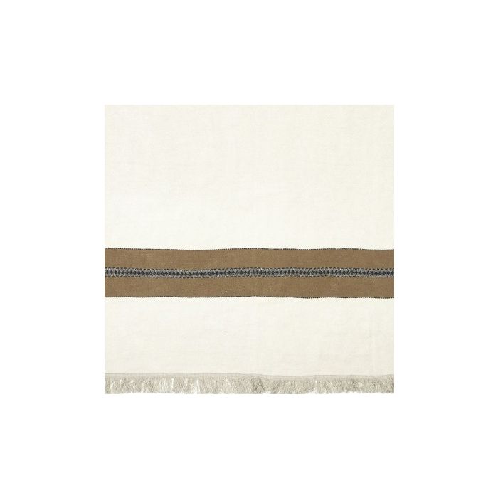 Libeco Propriano Multi Stripe Linen Coverlet - Highcroft Fine