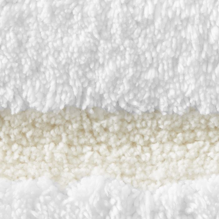 Sferra Lindo Bath Rug White/Aqua / 20x31