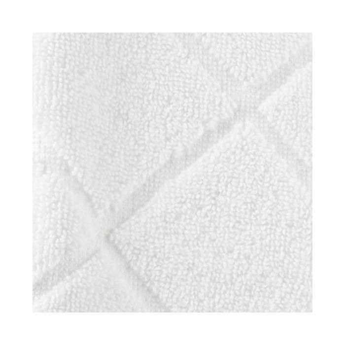 Peacock Alley White Nantucket Sculpted Bath Towel -Hand