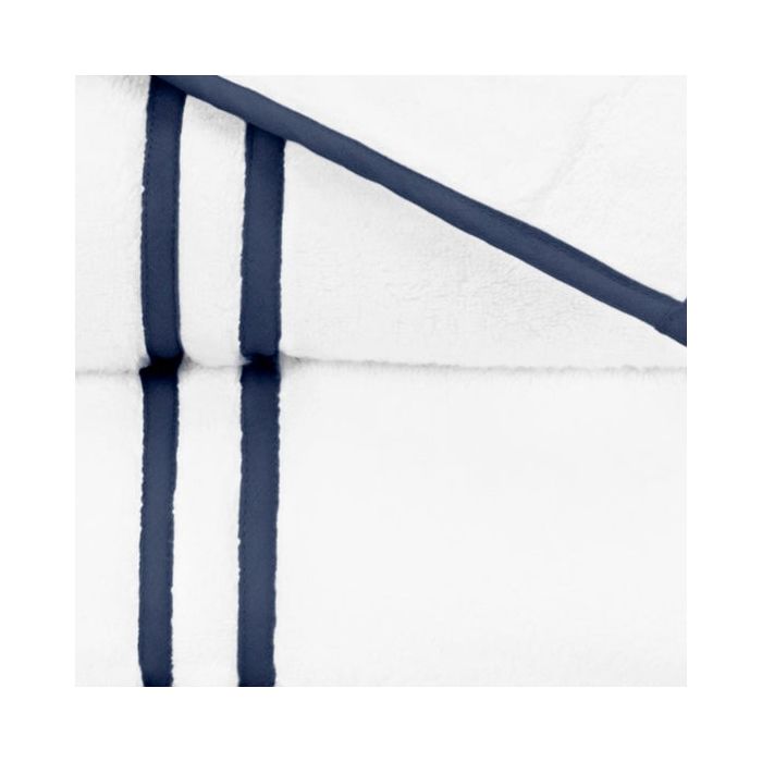 White Diamond Hand Towel Navy