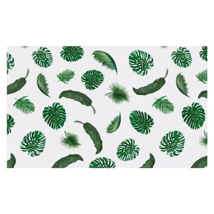 Tropical Leaves Linen Table By Huddleson Table Cloth