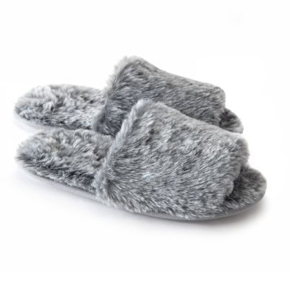 Faux Fur Slippers by Kassatex