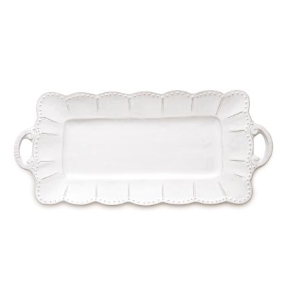 Bella Bianca Rectangular Tray by Arte Italica