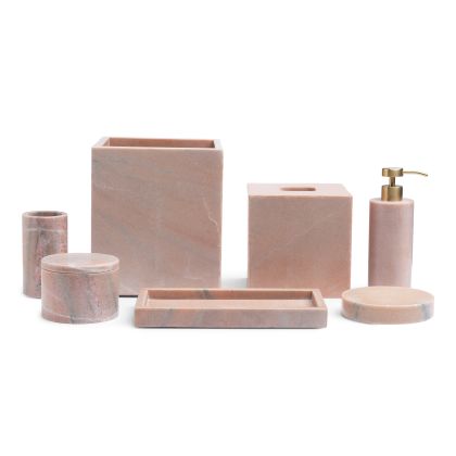 Wood Bathroom Accessories Set, Wooden Soap Dispenser, Toothbrush