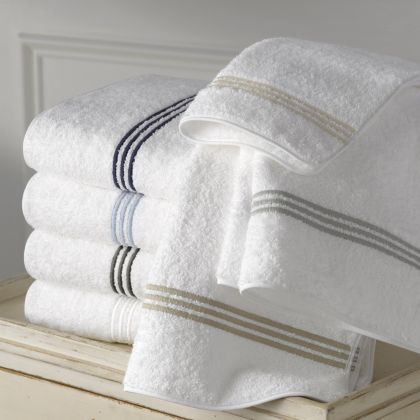 Matouk Beach Road Bath Towels - Bath Towel | Tan Stripe