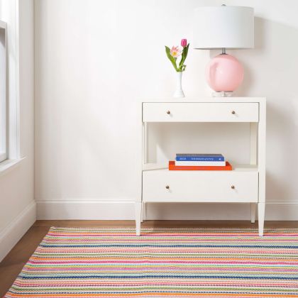 Dash & Albert} Indoor/Outdoor Rug :: 2x3 :: Seed Stitch Stripe Spring –  Ellington & French