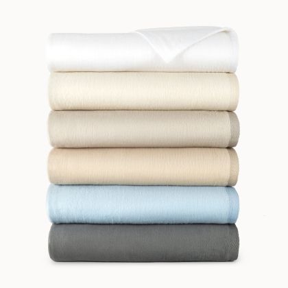 Peacock Alley Alta Blanket Queen - Pearl