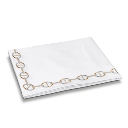 Feuillage Embroidery Soft Terry Towel by Timothy Corrigan for DEA Hand Towel  18x32 - 01/15 White/Cream