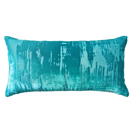 Entwined Velvet Extra Long Lumbar Pillow by Kevin O'Brien (Silk Velvet  Pillow)