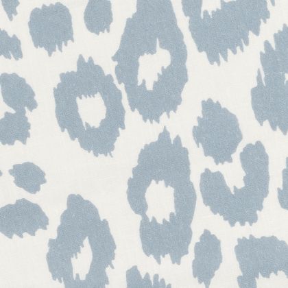Iconic Leopard Tissue Box Cover by Matouk Tissue Box Cover 4.5x4.5x5.5 - Sky | Fine Linens