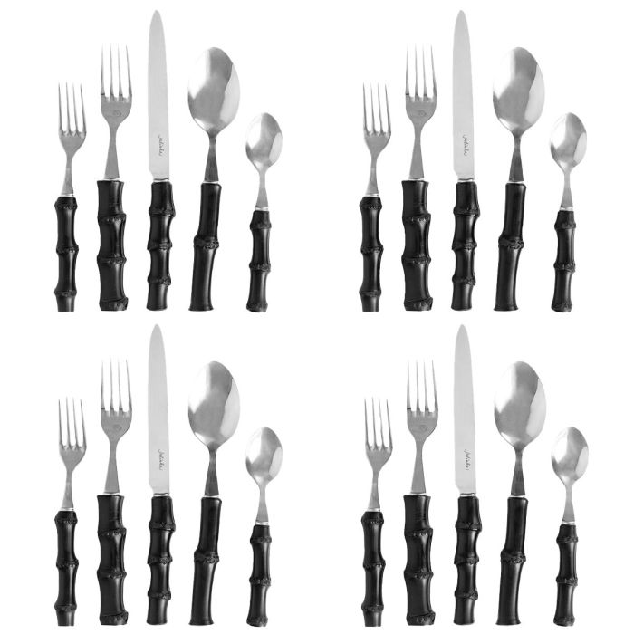 20pc Place Setting - Black